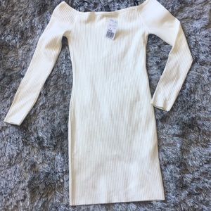Brand new Ivory fitted forever 21 sweater dress